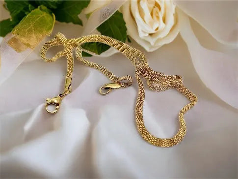 snake necklace gold R103