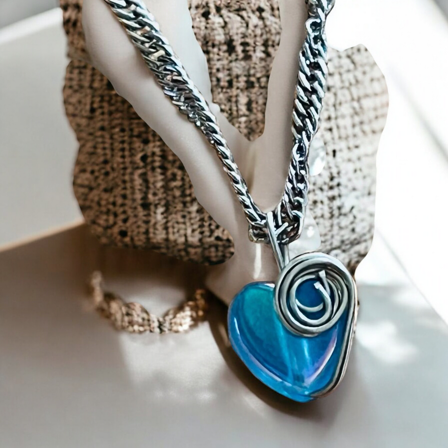 Surgical Steel Heart Pendant - Symbol of Love and Elegance pendant R320