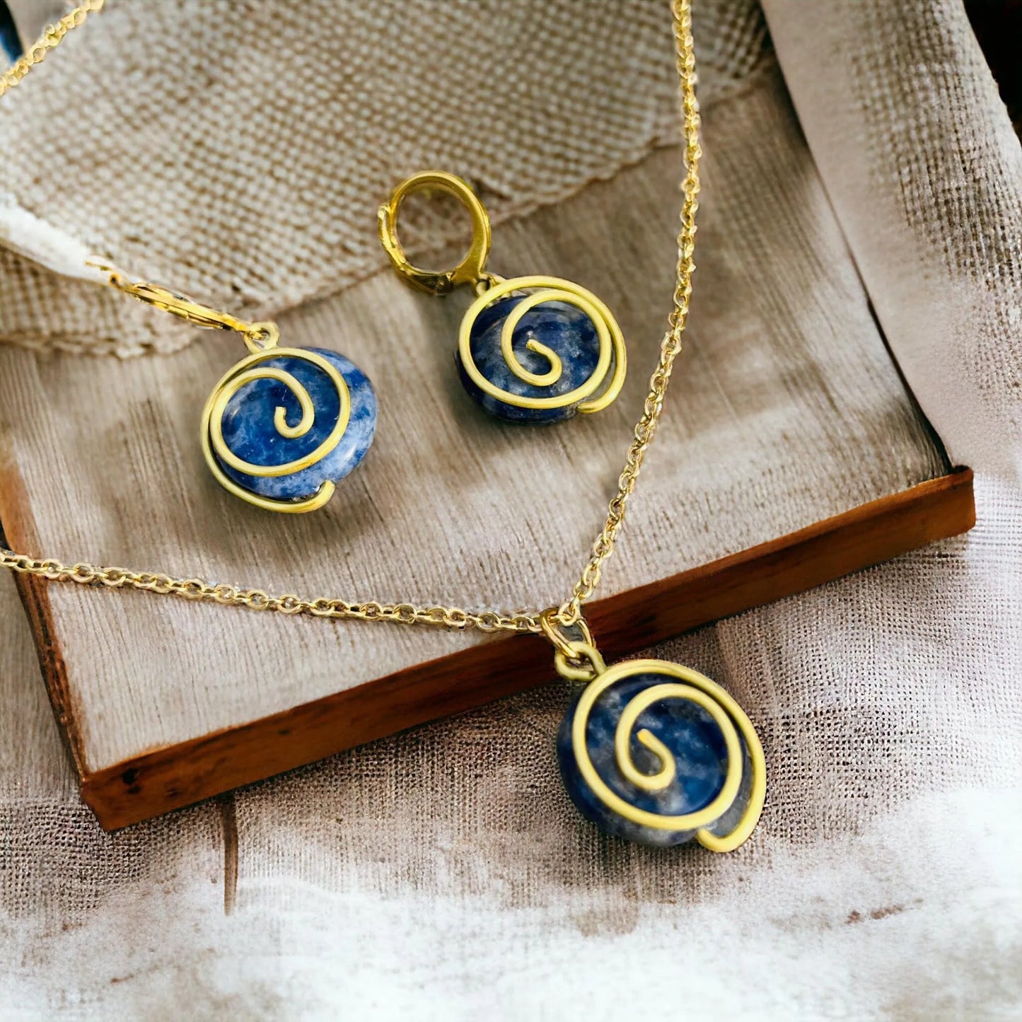 set Lapis Lazuli S360 - HARAKKA JEWLS