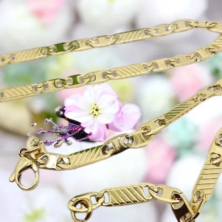 Gold surgical steel chain, length 60 cm, width 0.4 cm chain R0030