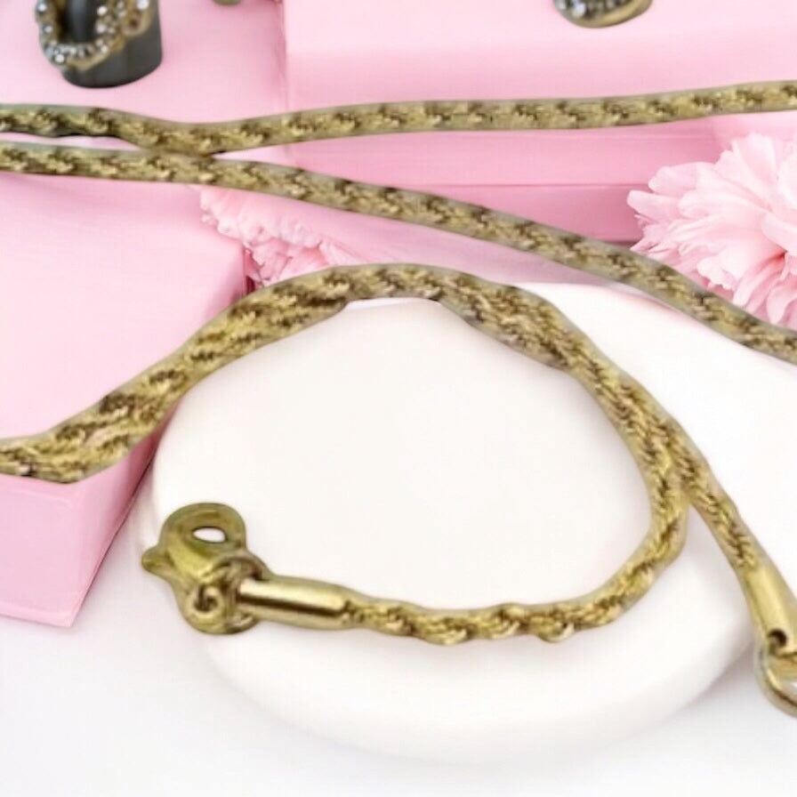Elegant Surgical Steel Necklace in Gold Plait necklace gold 0.2 cm R4