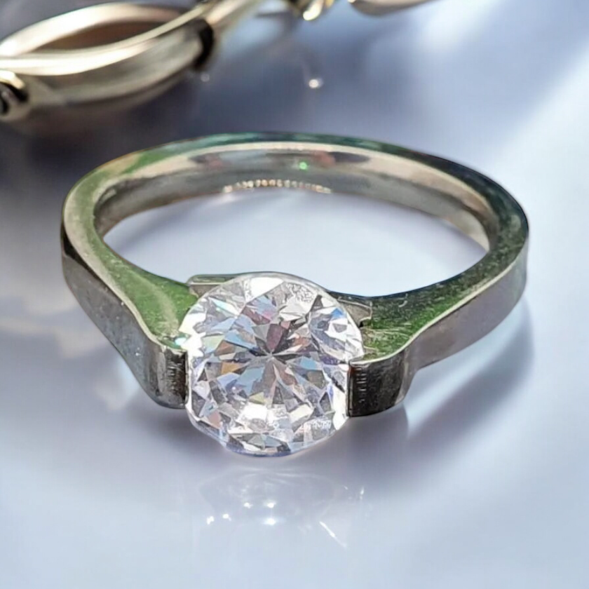 prsteň Bridal strieborny 1002225