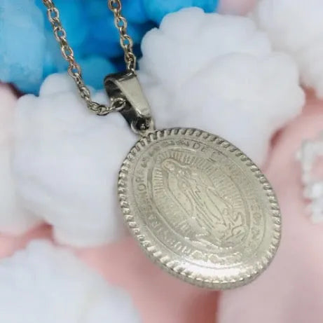 silver Virgin Mary pendant 1002027
