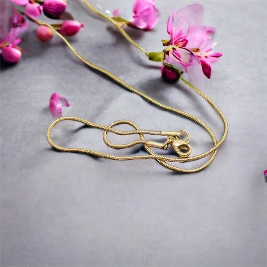 gold chain 0.1 cm oval 1002255