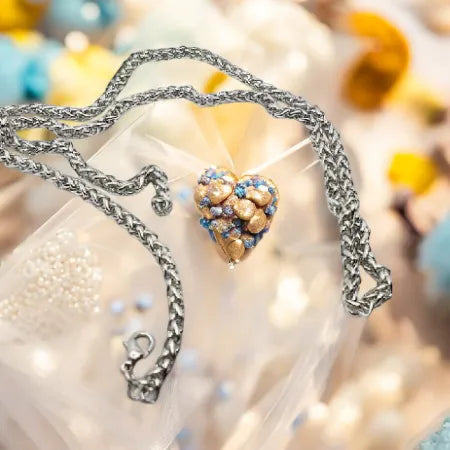 Surgical steel chain - silver, 60 cm, fine chain design R0004
