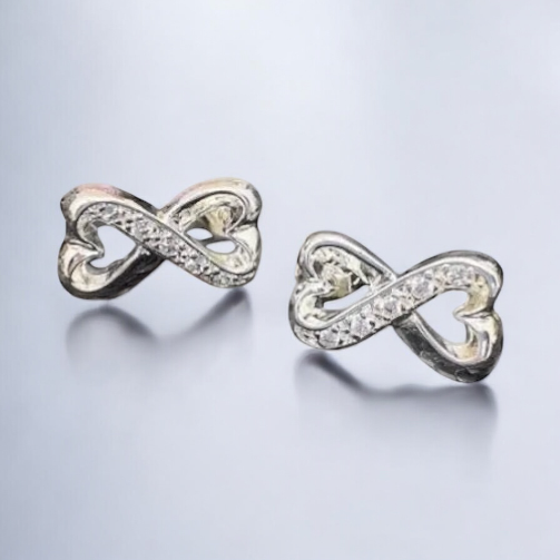 Stylish Silver Plated Earrings without Nickel earrings Infinity NA32