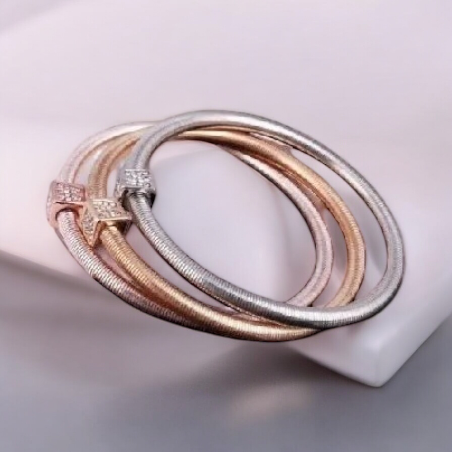 Náramok kocky – Trojfarebný doplnok pre štýlové ženy náramok kocky Elegant 1001272