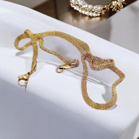 snake necklace gold R103