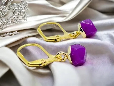visiace náušnice Chalcedon NA52 - HARAKKA JEWLS