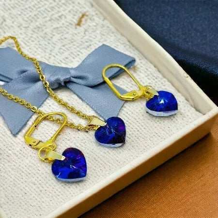 kryštálový šperk, elegantný náhrdelník, darček pre ženu, šperk pre znamenie Rak, bohyňa Lely, slovanský amulet, kolekcia Klenoty Slovanov, šperky z chirurgickej ocele