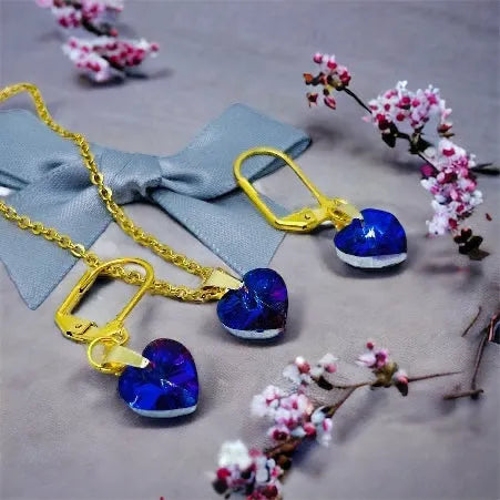 kryštálový šperk, elegantný náhrdelník, darček pre ženu, šperk pre znamenie Rak, bohyňa Lely, slovanský amulet, kolekcia Klenoty Slovanov, šperky z chirurgickej ocele
