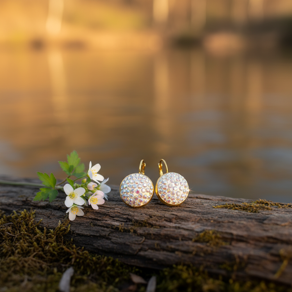 Prírodné pozadie – náušnice Harakka Jewels
