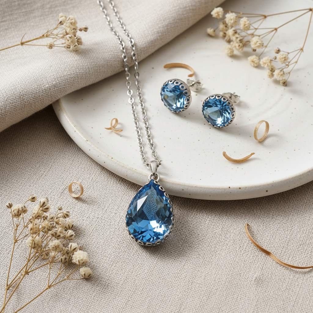 Queen Set Slza Blue – luxusné pozadie Harakka