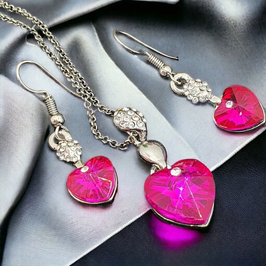 QUEEN set Pink Heart 1000310