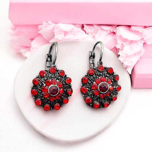 Elegant red earrings - the perfect accessory for any occasion Agatha red earrings 1002107