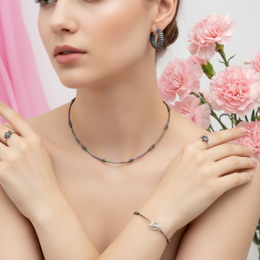 Shadow of Mokoše – Set with plated beads for deep knowledge – Code SA2Jewelry of the Slavs