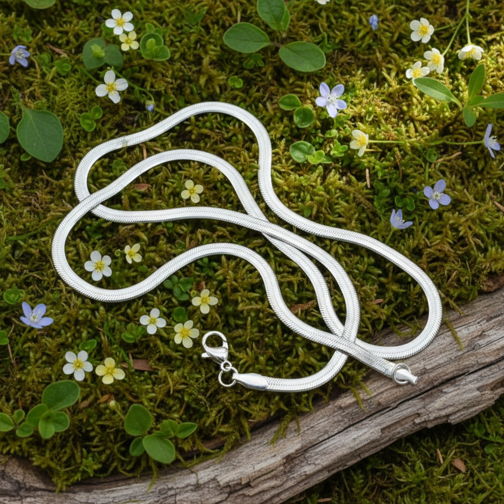 Strieborná hadí retiazka Snake z chirurgickej ocele – jemná elegancia na každý deň
