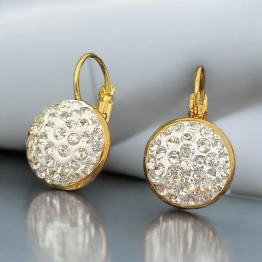 earrings with white stones 1002152