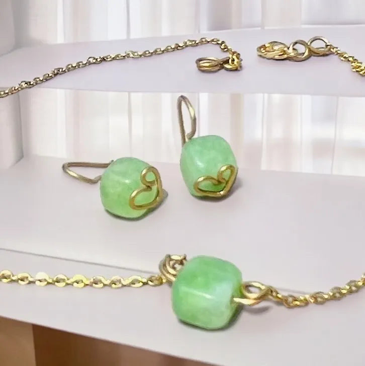 Aquamarine Set S36 – Mokoša's gift Slavic Jewelry
