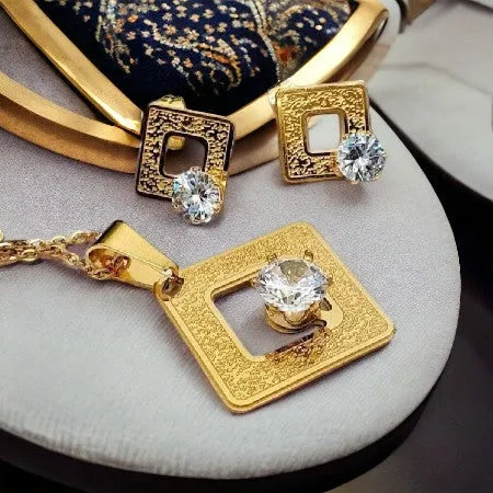QUEEN set kocky zdobené zirkónom S64