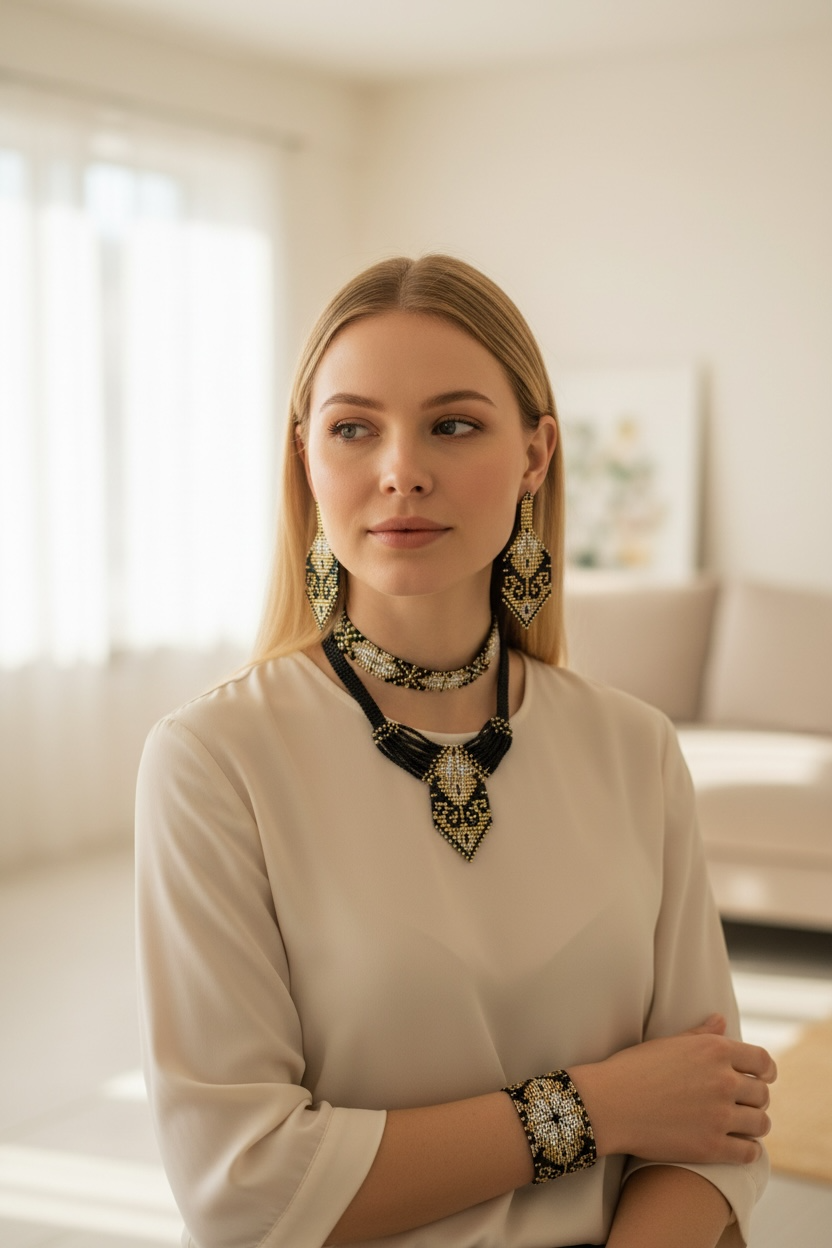 Black and gold set "Strength of the Family"