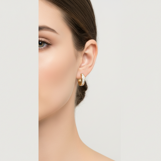 Zlaté kruhové náušnice z chirurgickej ocele s kamienkami – elegantný dizajn 2,3 cm Harakka Jewls

Tagy: