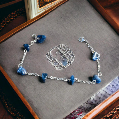 Royal Depth - Lapis Lazuli Bracelet in Stainless Steel