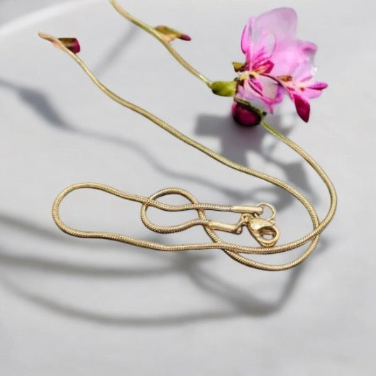 gold chain 0.1 cm oval 1002255