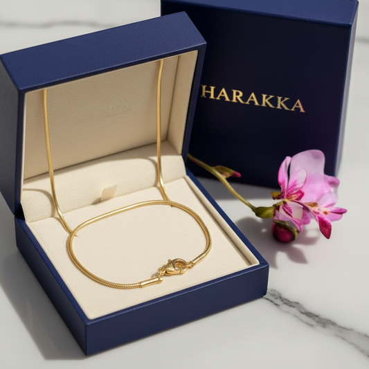 gold chain 0.1 cm oval 1002255