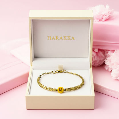 Personalizovaný náramok s písmenami – 18 cm, chirurgická oceľ, pamäťový drôt