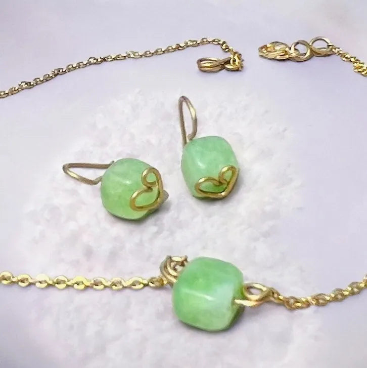 Aquamarine Set S36 – Mokoša's gift Slavic Jewelry