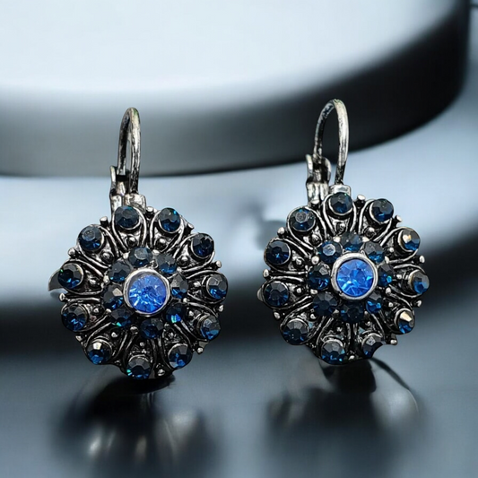 Blue earrings - a stylish accessory for everyday wear and special occasions Agata blue earrings 1002106