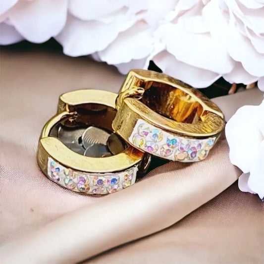 QUEEN náušnice zlaté Zircon XL 2000051