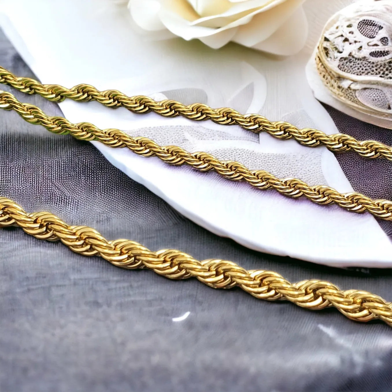 QUEEN set Plait in gold design 2011200001