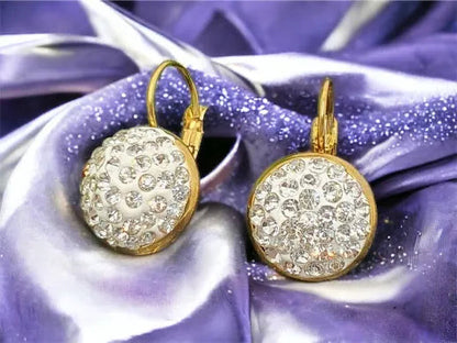 earrings with white stones 1002152