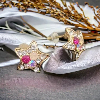 Náušnice Hviezdičky s Kamienkami – Očarujúci Lesk a Jemnosť náušnice Star Crystal 1002007
