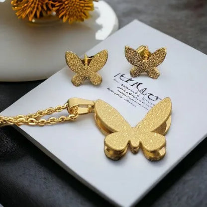 QUEEN set Bow ties in golden design, brushed 1001658