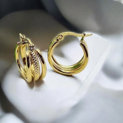 Zlaté náušnice z chirurgickej ocele – štýlová elegancia pre každý deň náušnice Emilia cm 21042702