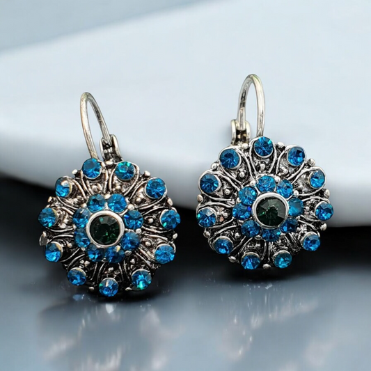 Blue earrings - a stylish accessory for everyday wear and special occasions Agate turquoise earrings 1002108