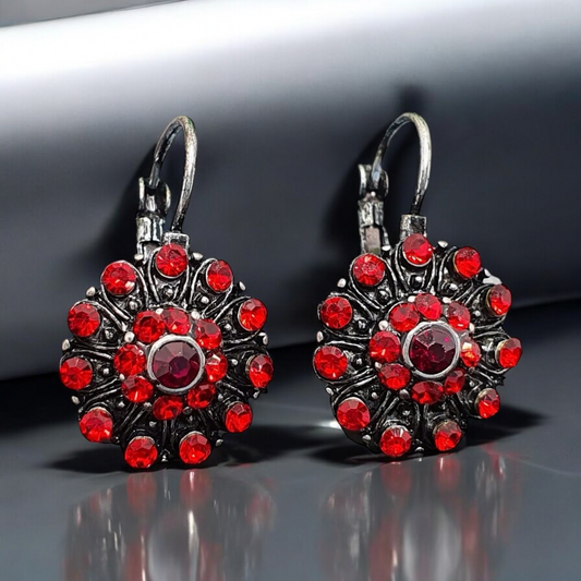 Elegant red earrings - the perfect accessory for any occasion Agatha red earrings 1002107