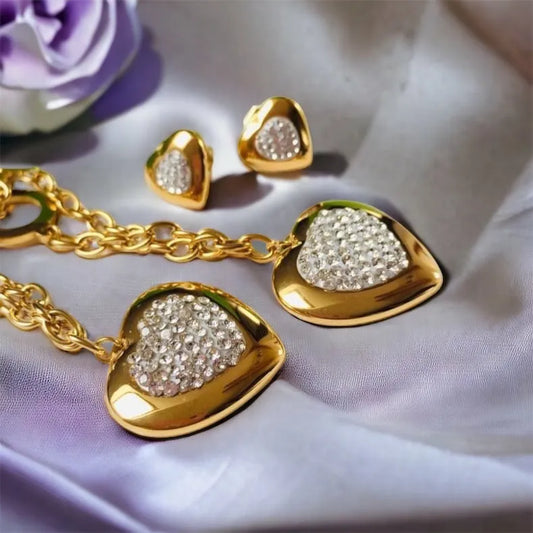 QUEEN set Heart v zlatom prevedení XXL 1002036