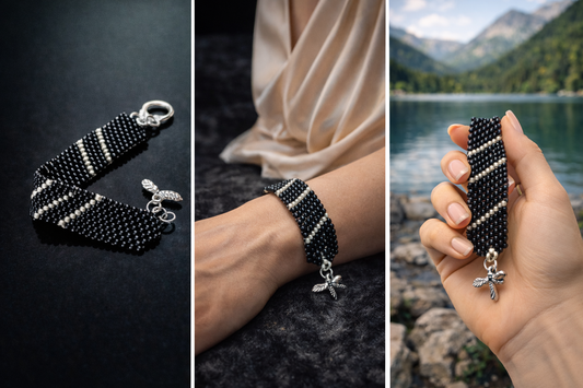 Náramok Tieňová Cesta — sila, ochrana a vnútorný pokoj