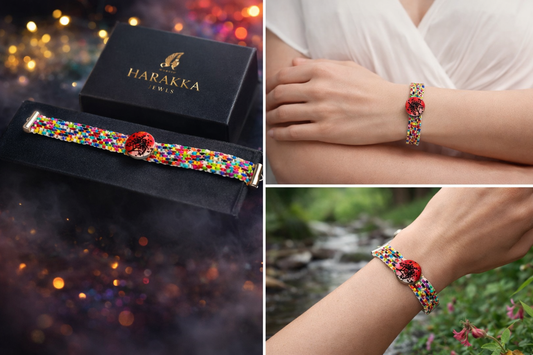 farebný korálkový náramok strom života Harakka Jewls