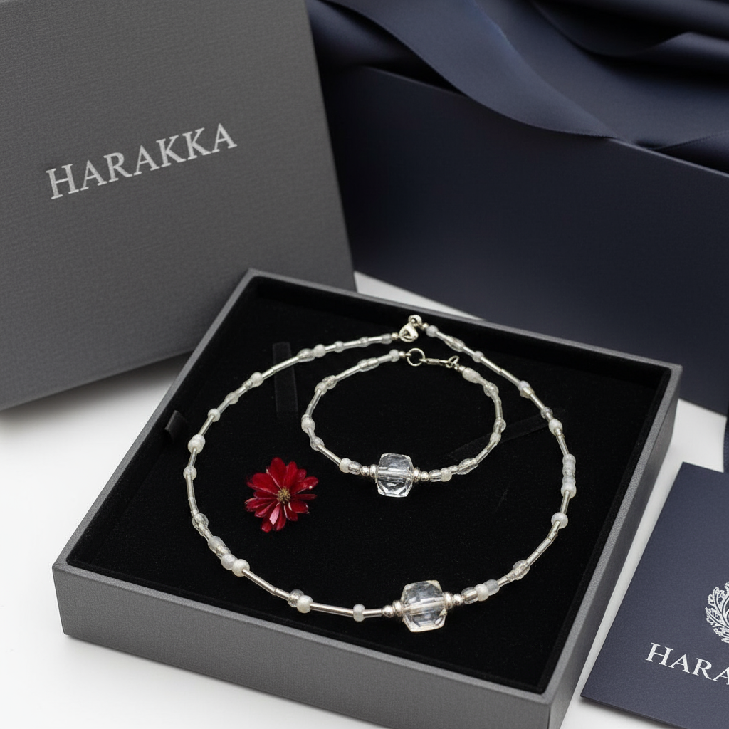 Set Koralové pohladenie HS190 náhrdelník a náramok koráliky Harakka Jewls