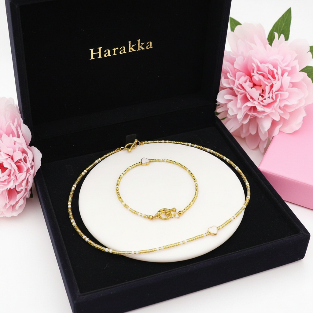 Love Lady – Set with pastel beads for a tender connection – Code SA3Slavic Jewelry