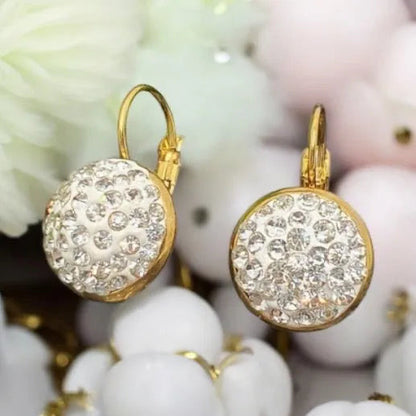 earrings with white stones 1002152