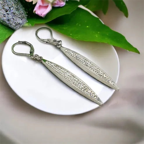 hanging earrings in Lluisa silver 1002187