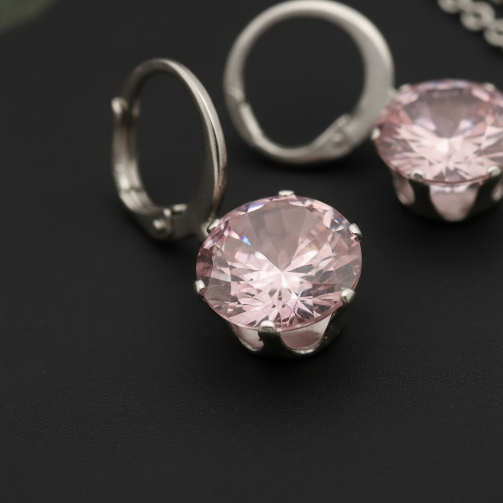 Silver set Pink Sheen