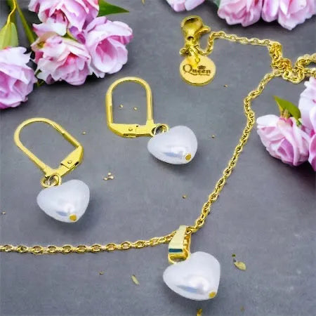 perličkový šperk, elegantný náhrdelník, darček pre ženu, šperk pre znamenie Rak, bohyňa Lely, slovanský amulet, kolekcia Klenoty Slovanov, šperky z chirurgickej ocele