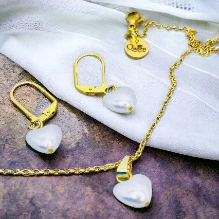 perličkový šperk, elegantný náhrdelník, darček pre ženu, šperk pre znamenie Rak, bohyňa Lely, slovanský amulet, kolekcia Klenoty Slovanov, šperky z chirurgickej ocele